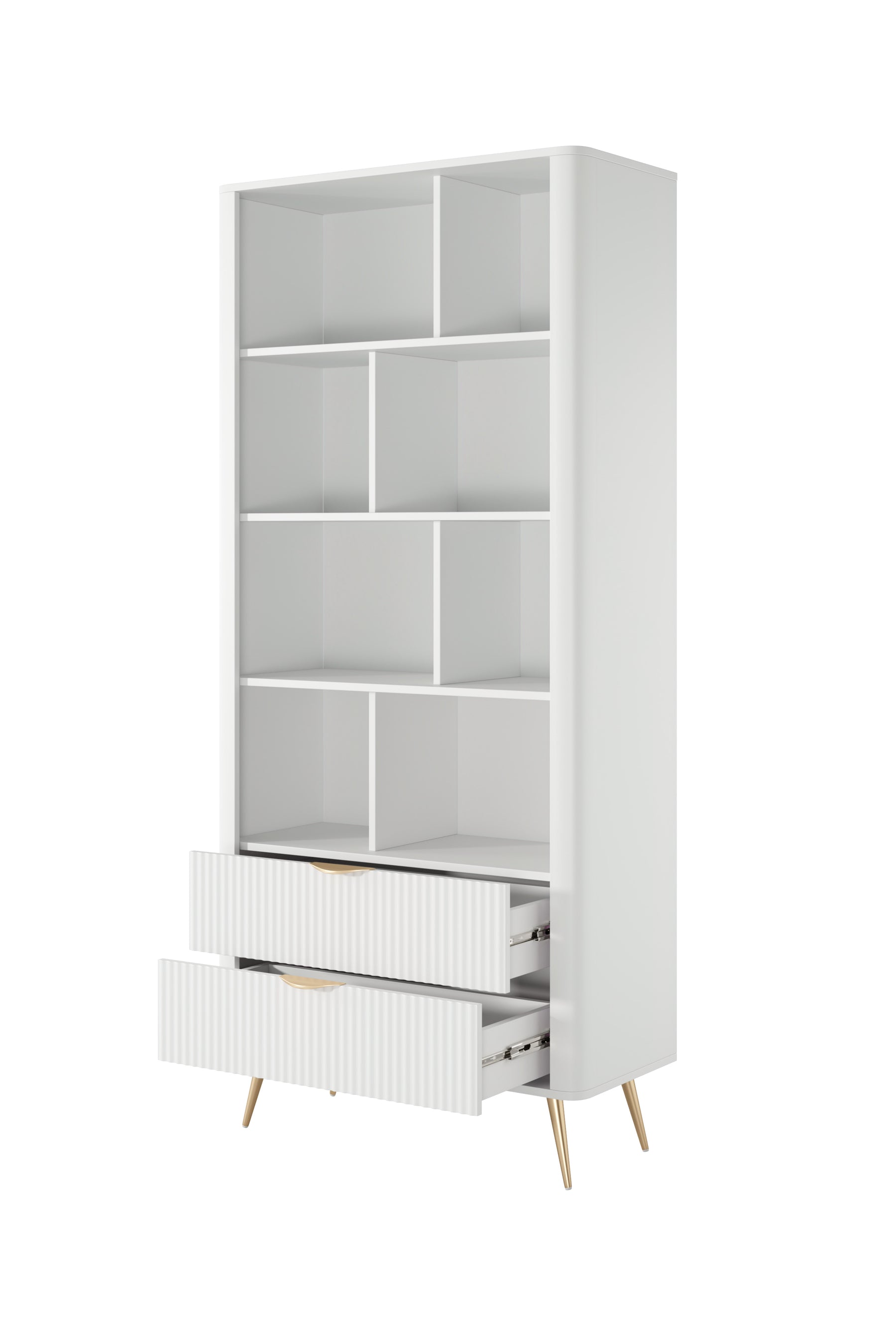 Libreria con 2 cassetti Essenza 88x193 cm