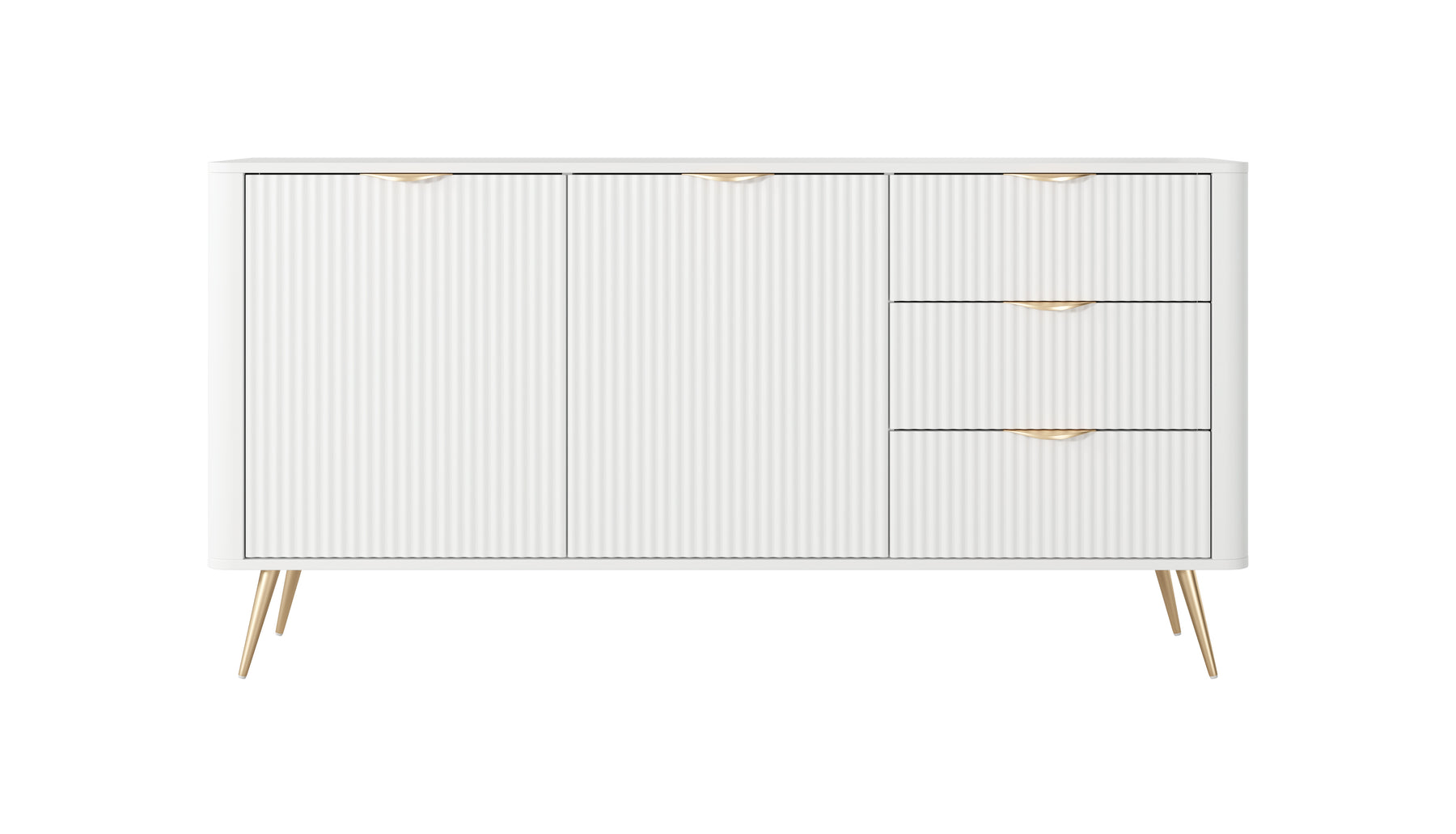 Madia con 2 ante e 2 cassetti Essenza 163x81 cm