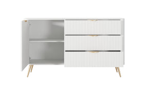 Madia con 1 anta e 3 cassetti Essenza 138x81 cm