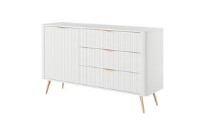 Madia con 1 anta e 3 cassetti Essenza 138x81 cm
