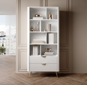 Libreria con 2 cassetti Essenza 88x193 cm