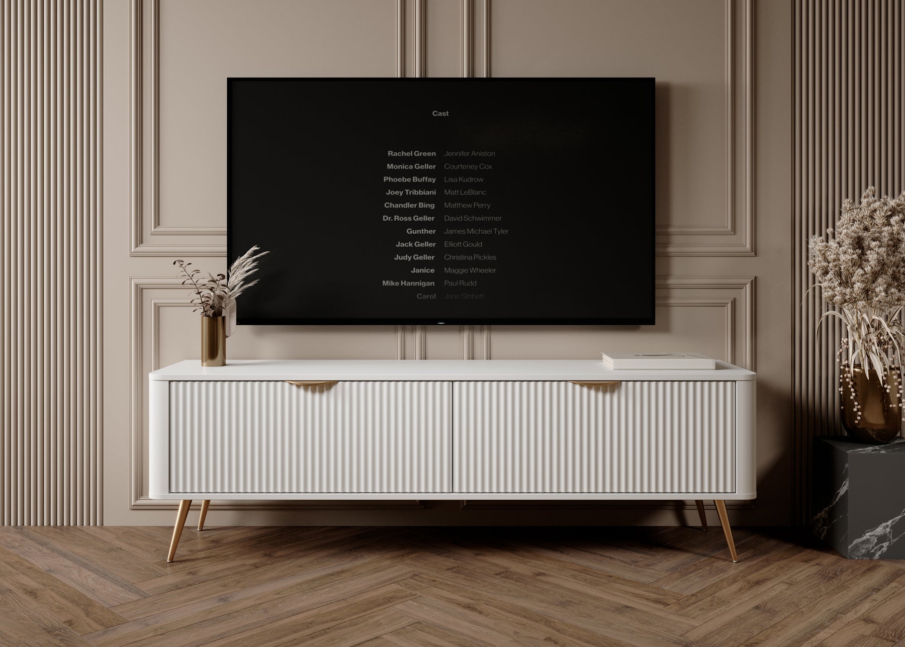 Mobile TV con 2 ante Essenza 163x51 cm