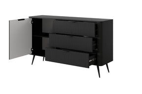 Madia con 1 anta e 3 cassetti Essenza 138x81 cm