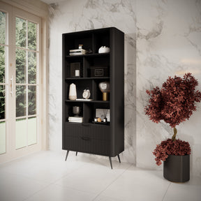 Libreria con 2 cassetti Essenza 88x193 cm