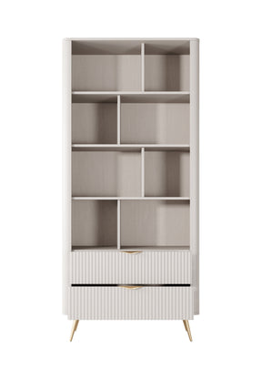 Libreria con 2 cassetti Essenza 88x193 cm