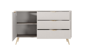 Madia con 1 anta e 3 cassetti Essenza 138x81 cm