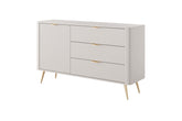 Madia con 1 anta e 3 cassetti Essenza 138x81 cm