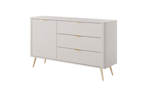 Madia con 1 anta e 3 cassetti Essenza 138x81 cm