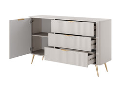 Madia con 1 anta e 3 cassetti Essenza 138x81 cm