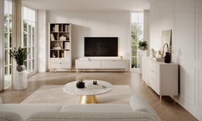 Libreria con 2 cassetti Essenza 88x193 cm