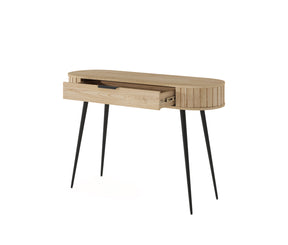 Consolle 1 cassetto con piede in metallo Lovy 120x80 cm