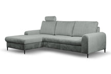 Divano letto angolare in velluto Firenze 251x164 cm