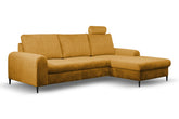Divano letto angolare in velluto Firenze 251x164 cm