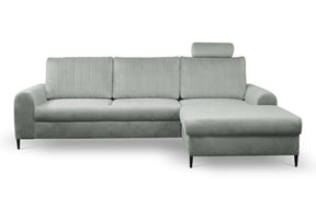 Divano letto angolare in velluto Firenze 251x164 cm