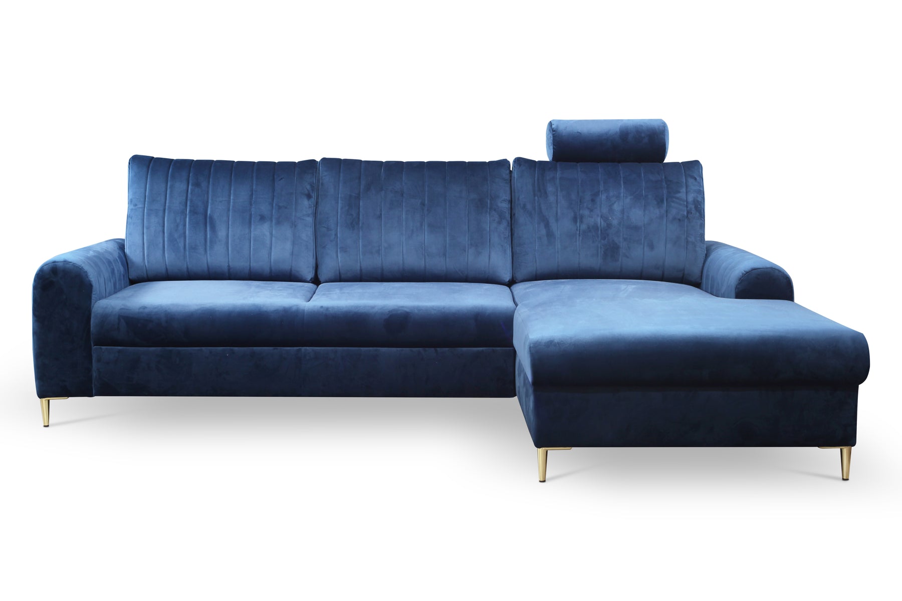 Divano letto angolare in velluto Firenze 251x164 cm
