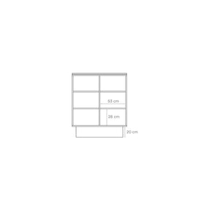 Credenza grigio antracite 2 ante Totem 110x45 cm
