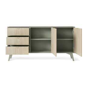 Madia 2 ante e 3 cassetti in legno laminato Vanity 158x80 cm