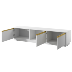 Mobile porta TV 3 ante in legno laminato Gold 180x42 cm
