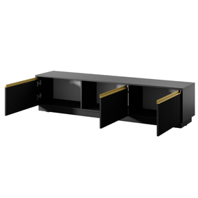 Mobile porta TV 3 ante in legno laminato Gold 180x42 cm