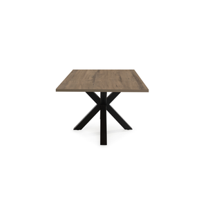 Tavolo rettangolare con piede in ferro per 6/8 persone Aster 180x76 cm