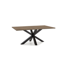 Tavolo rettangolare con piede in ferro per 6/8 persone Aster 180x76 cm