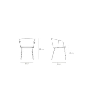Poltrona in tessuto Add di Fabric Micas 62x55 h49 cm