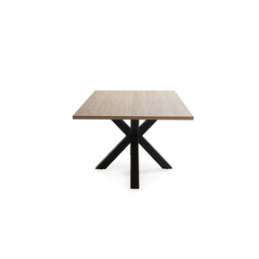 Tavolo rettangolare con piede in ferro per 6/8 persone Aster 180x76 cm