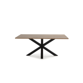 Tavolo rettangolare con piede in ferro per 6/8 persone Aster 180x76 cm