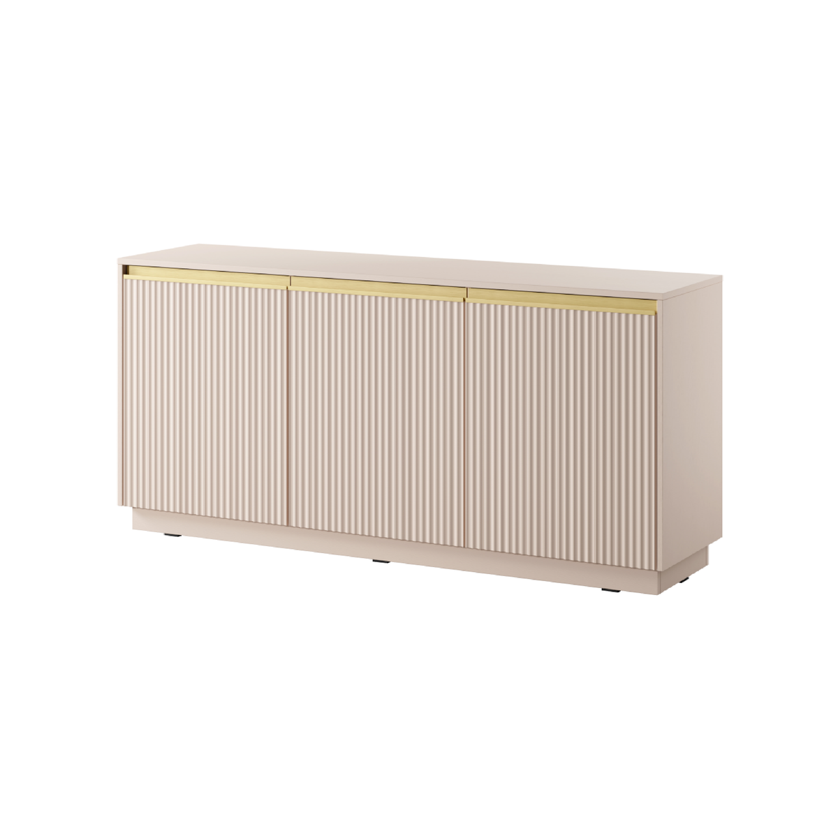 Madia 3 ante in legno laminato Gold 154x72 cm