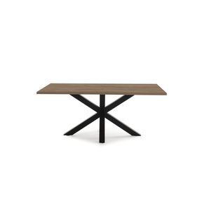 Tavolo rettangolare con piede in ferro per 6/8 persone Aster 180x76 cm
