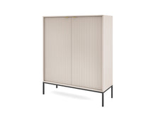 Credenza con piedi in metallo 2 ante in legno laminato Miseno 104x125 cm
