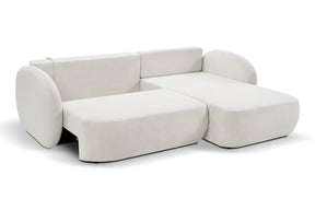 Divano letto angolare in tessuto cinigliato Madrid 248x174 cm