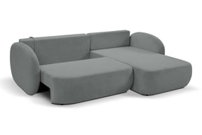 Divano letto angolare in tessuto cinigliato Madrid 248x174 cm