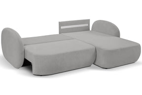 Divano letto angolare in tessuto cinigliato Madrid 248x174 cm