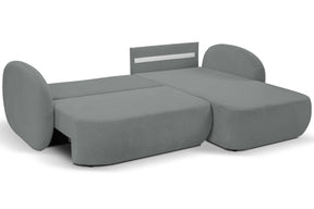 Divano letto angolare in tessuto cinigliato Madrid 248x174 cm
