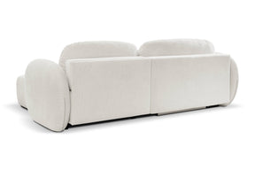 Divano letto angolare in tessuto cinigliato Madrid 248x174 cm