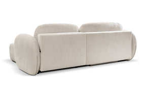 Divano letto angolare in tessuto cinigliato Madrid 248x174 cm