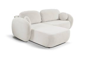 Divano letto angolare in tessuto cinigliato Madrid 248x174 cm