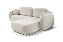 Divano letto angolare in tessuto cinigliato Madrid 248x174 cm