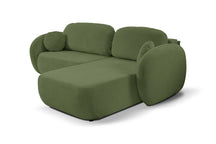 Divano letto angolare in tessuto cinigliato Madrid 248x174 cm
