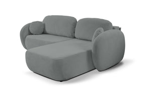 Divano letto angolare in tessuto cinigliato Madrid 248x174 cm