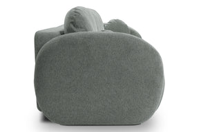 Divano letto in tessuto cinigliato grigio Madrid 238x142 cm
