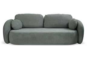 Divano letto in tessuto cinigliato grigio Madrid 238x142 cm