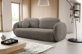 Divano letto in tessuto bouclè Madrid 238x142 cm