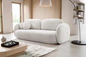 Divano letto in tessuto bouclè Madrid 238x142 cm