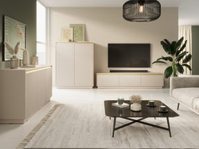 Madia a 2 ante in legno laminato Gold 104x72 cm