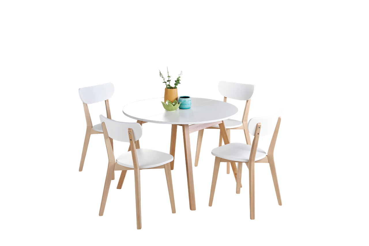 Tavolo allungabile per 4/6 persone Ruben 102/142x102 cm