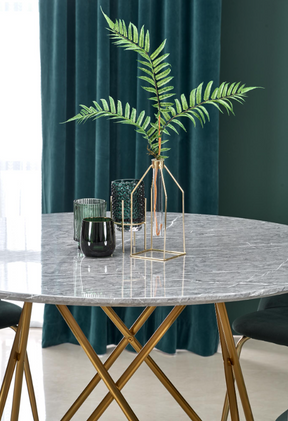 Tavolo tondo per 4/6 persone grigio Prometeo 120x76 cm