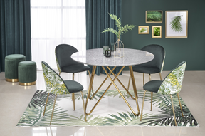 Tavolo tondo per 4/6 persone grigio Prometeo 120x76 cm