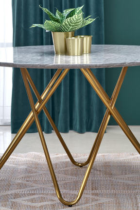 Tavolo tondo per 4/6 persone grigio Prometeo 120x76 cm